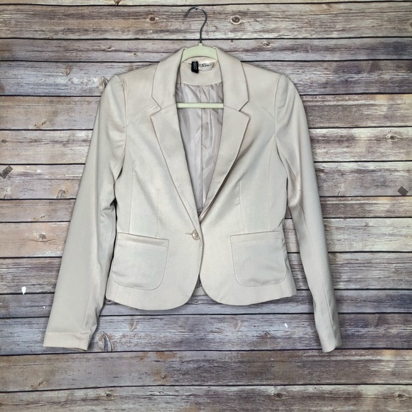H&M Divided Jackets & Blazers - H&M Divided 1 Button Blazer Lined cream color 4